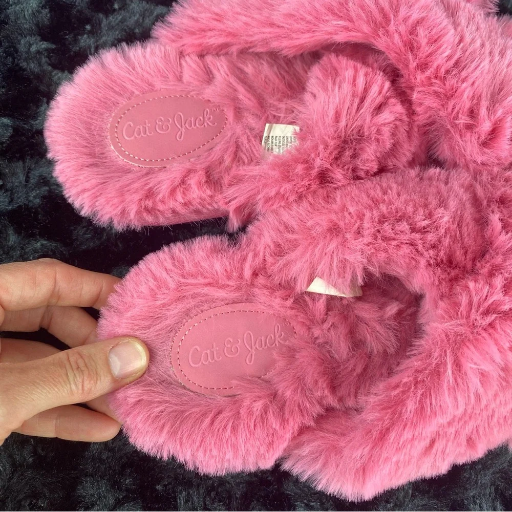 Cat & Jack Fuzzy Slippers